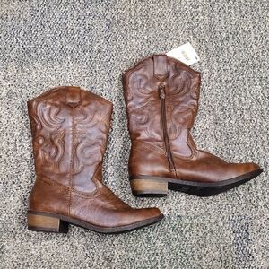 Lei Brown Heeled Boots